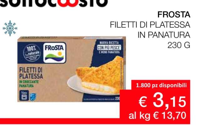 FROSTA FILETTI DI PLATESSA IN PANATURA