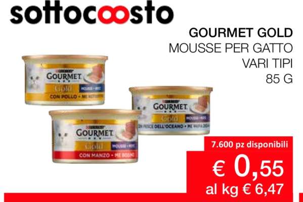 Gourmet Gold Mousse per Gatto