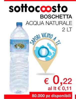 BOSCHETTA ACQUA NATURALE 2 LT