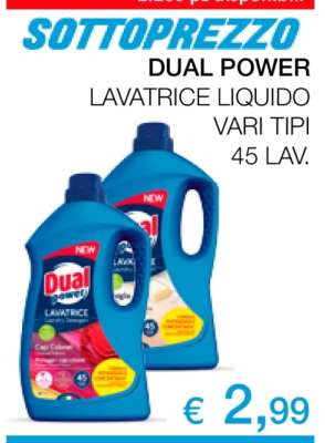 DUAL POWER LAVATRICE LIQUIDO