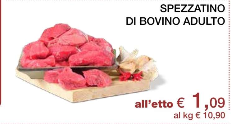 Spezzatino di bovino adulto
