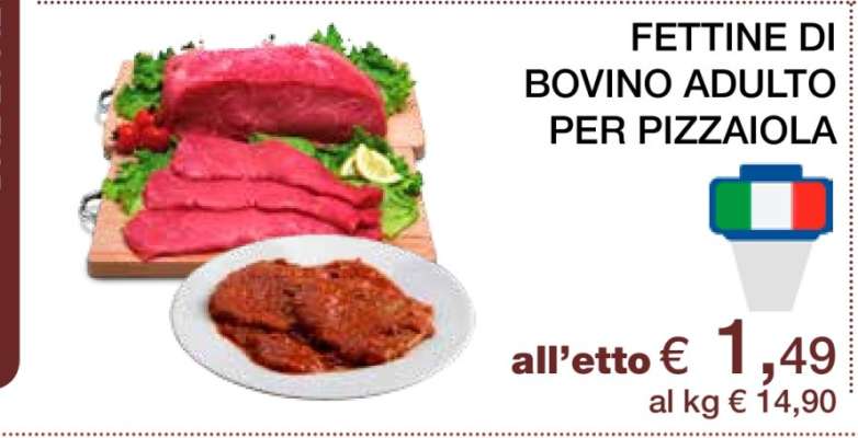 Fettine di Bovino Adulto per Pizzaiola
