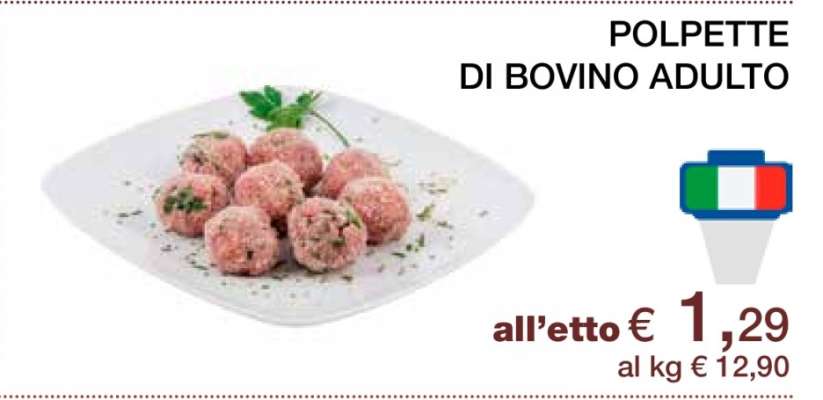 POLPETTE DI BOVINO ADULTO