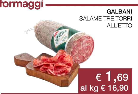 GALBANI SALAME TRE TORRI ALL’ETTO