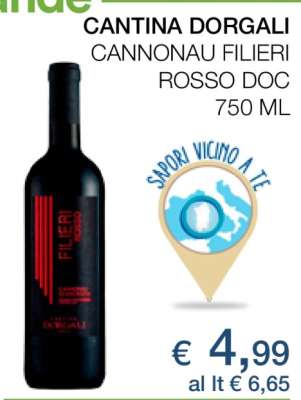 CANTINA DORGALI CANNONAU FILIERI ROSSO DOC