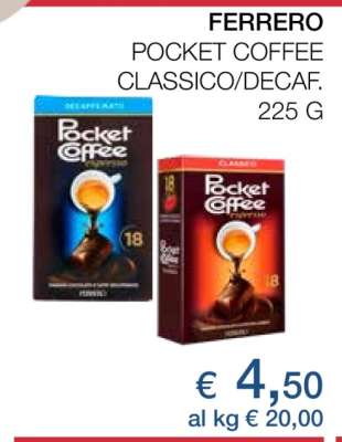 FERRERO POCKET COFFEE CLASSICO/DECAF.