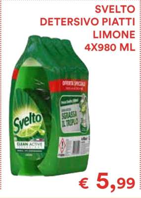 Svelto Detergente Piatti Limone