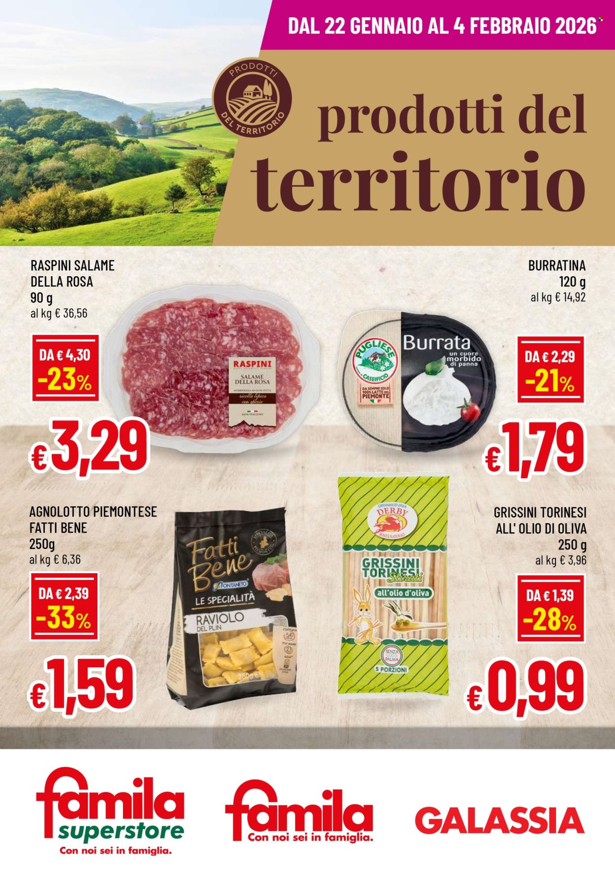Volantino Famila - 22/1/2026 - 4/2/2026. Pagina 1