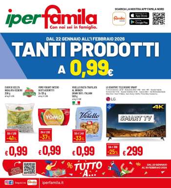 Volantino Famila - 22/1/2026 - 1/2/2026.