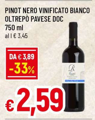 PINOT NERO VINIFICATO BIANCO OLTREPÒ PAVESE DOC