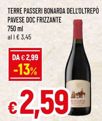 TERRE PASSERI BONARDA DELL'OLTREPÒ PAVESE DOC FRIZZANTE
