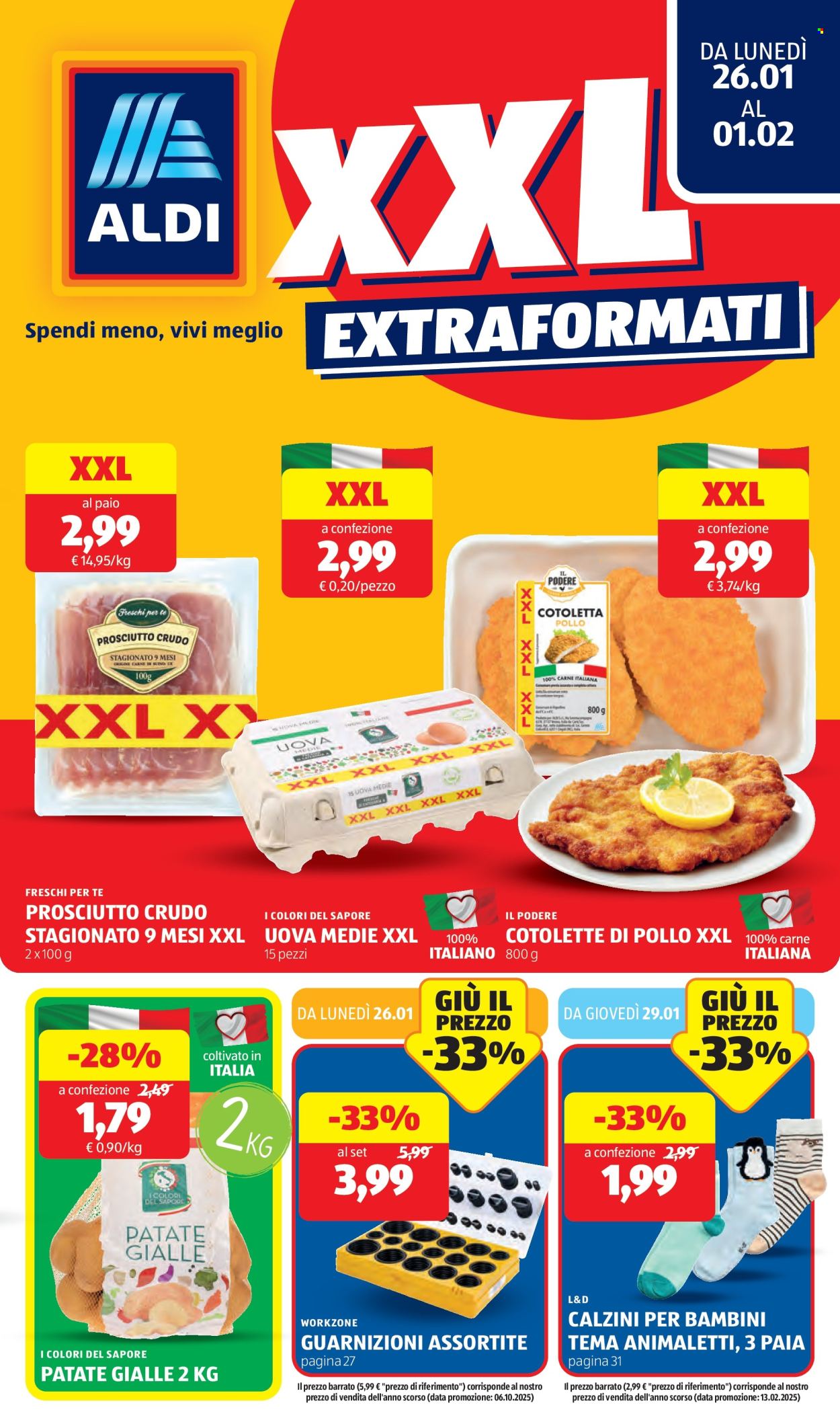 Volantino Aldi - 26/1/2026 - 1/2/2026. Pagina 1