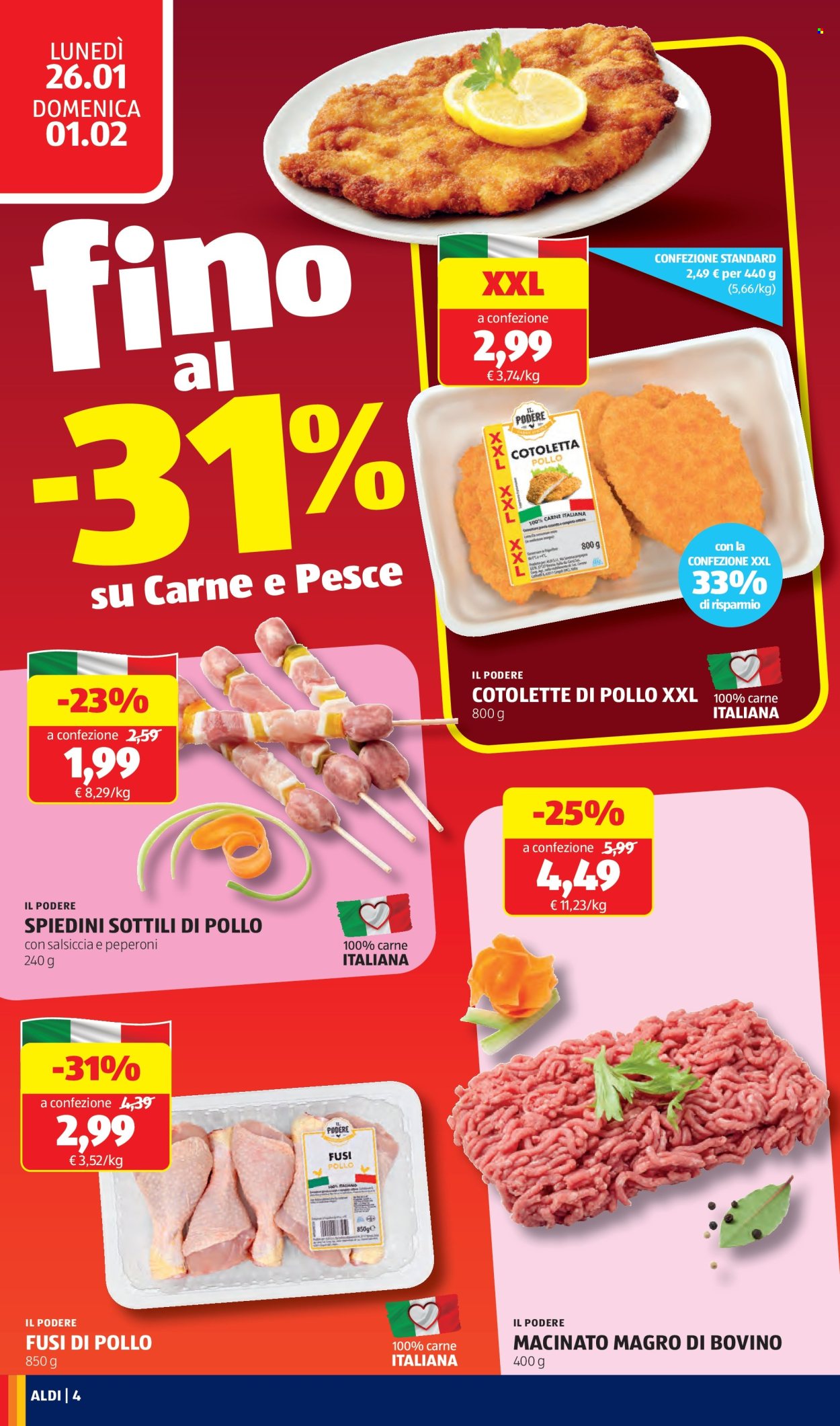 Volantino Aldi - 26/1/2026 - 1/2/2026. Pagina 4