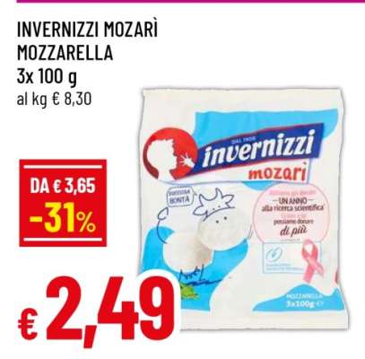 INVERNIZZI MOZARÌ MOZZARELLA