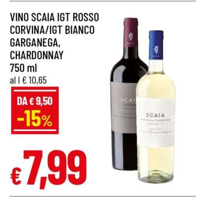 VINO SCAIA IGT ROSSO CORVINA/IGT BIANCO GARGANEGA, CHARDONNAY