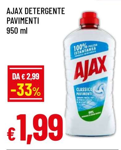 Ajax Detergente pavimenti