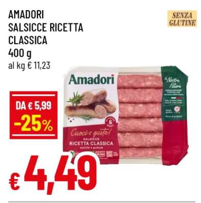 Amadori Salsicce Ricetta Classica