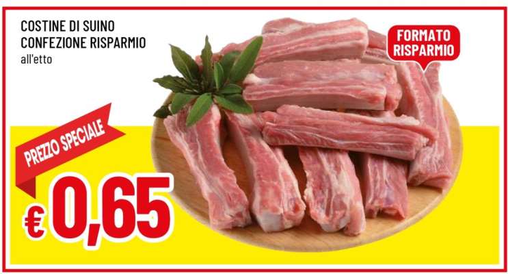 Costine di suino confezione risparmio
