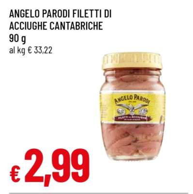 ANGELO PARODI FILETTI DI ACCIUGHE CANTABRICHE