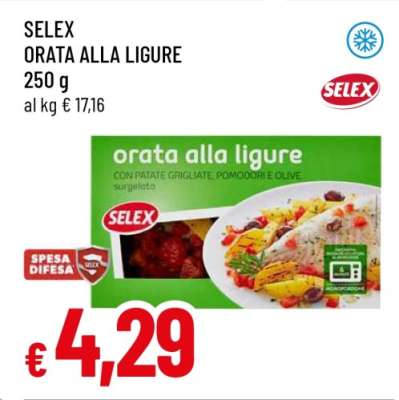 SELEX ORATA ALLA LIGURE