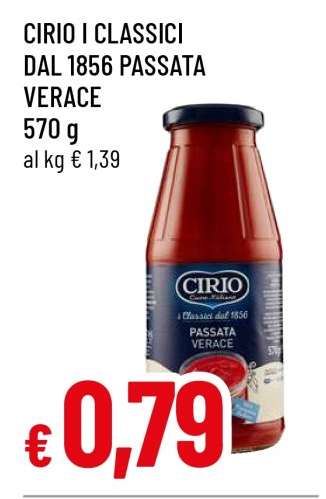 CIRIO I CLASSICI DAL 1856 PASSATA VERACE