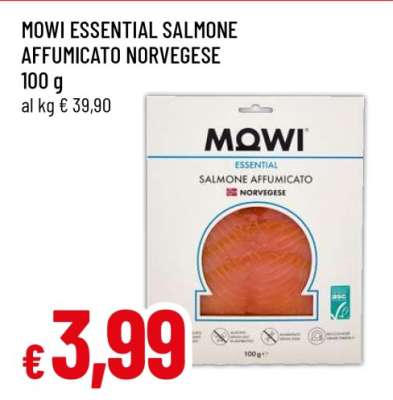 MOWI ESSENTIAL SALMONE AFFUMICATO NORVEGESE