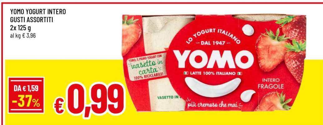 YOMO Yogurt Intero Gusti Assortiti