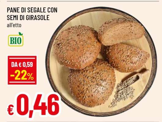 PANE DI SEGALE CON SEMI DI GIRASOLE
