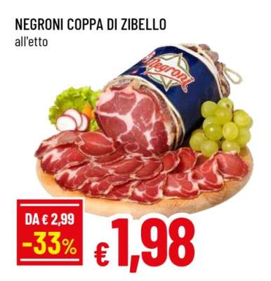 NEGRONI COPPA DI ZIBELLO
