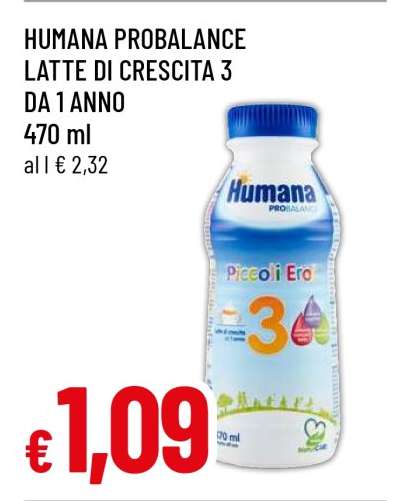 HUMANA PROBALANCE LATTE DI CRESCITA 3 - DA 1 ANNO