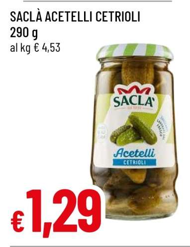 SACLÀ acetelli cetrioli