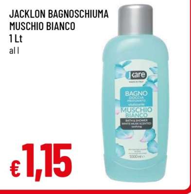 JACKLON BAGNOSCHIUMA MUSCHIO BIANCO