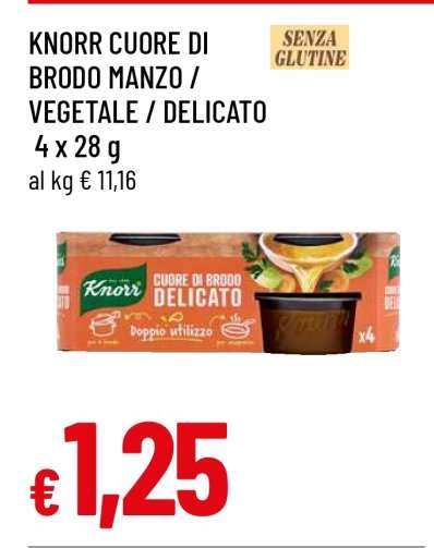 KNORR CUORE DI BRODO MANZO / VEGETALE / DELICATO