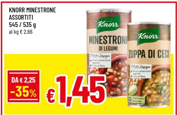KNORR MINESTRONE ASSORTITI