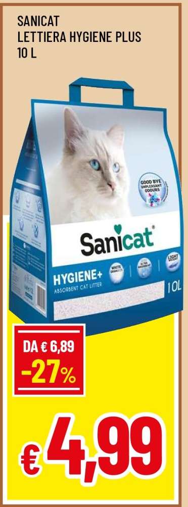 SANICAT LETTIERA HYGIENE PLUS 10 L