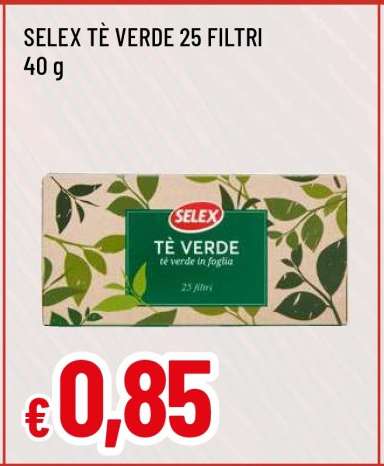 SELEX TÈ VERDE 25 FILTRI