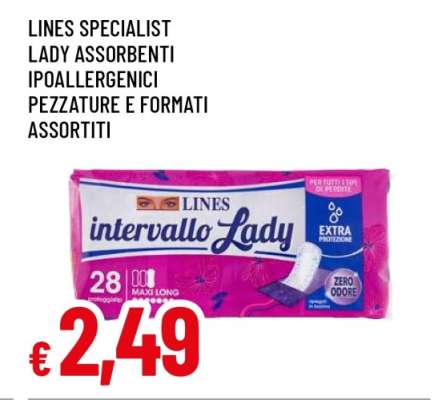 LINES SPECIALIST LADY ASSORBENTI