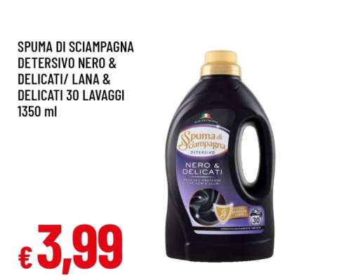 SPUMA DI SCIAMPAGNA DETERSIVO NERO & DELICATI