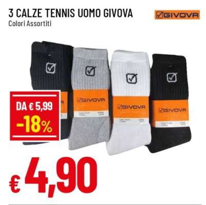 3 Calze Tennis Uomo Givova