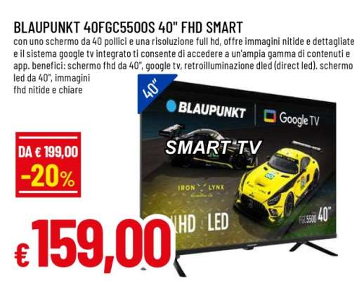 BLAUPUNKT 40FGC5500S 40" FHD SMART