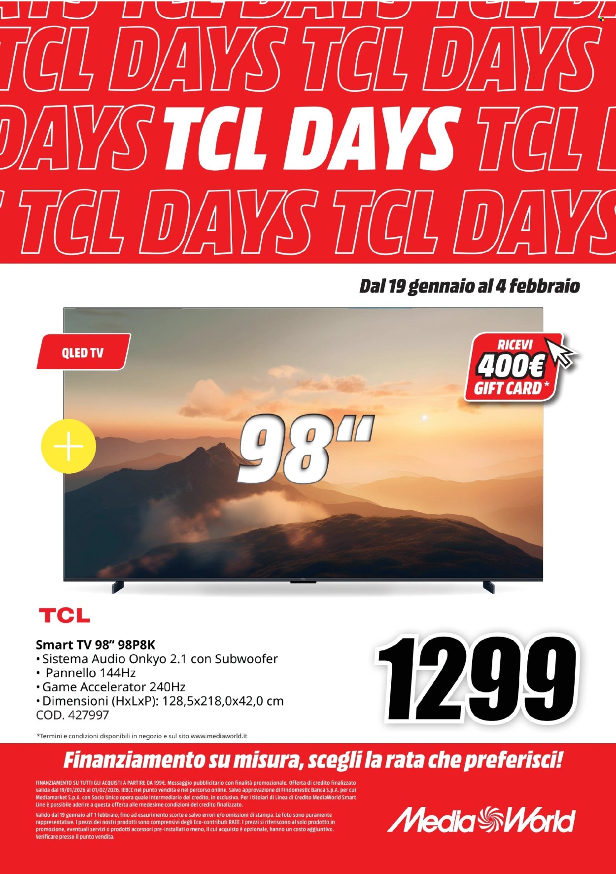 Volantino MediaWorld - 19/1/2026 - 4/2/2026. Pagina 5