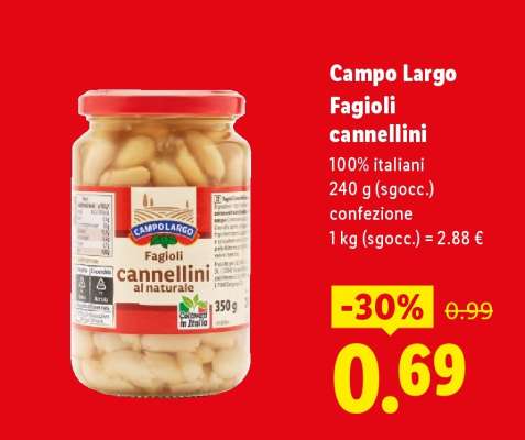 Campo Largo Fagioli cannellini