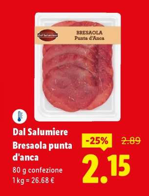 Dal Salumiere Bresaola Punta d'Anca