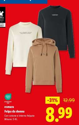 esmara Felpa da donna