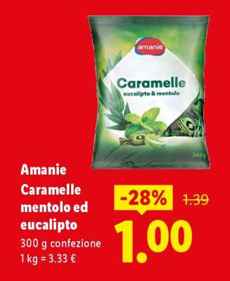 Amanie Caramelle mentolo ed eucalipto