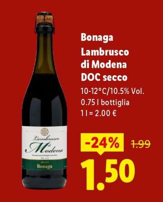 Bonaga Lambrusco di Modena DOC secco