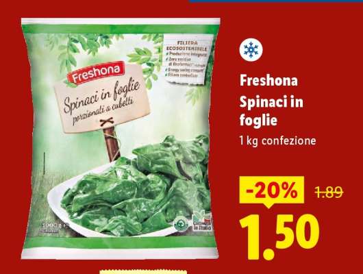 Freshona Spinaci in foglie