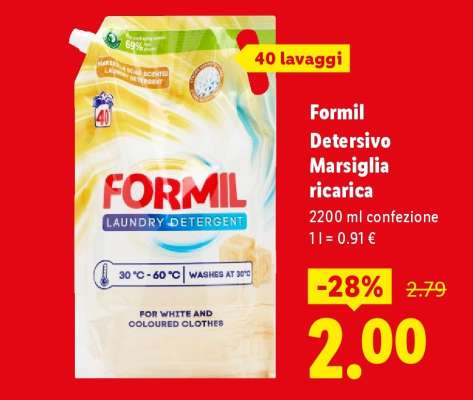 Formil Detersivo Marsiglia ricarica