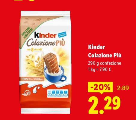 KINDER COLAZIONE PIÙ