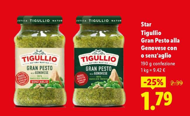 Star Tigullio Gran Pesto alla Genovese con o senz'aglio